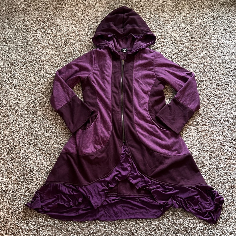 Mishu Women's Purple Hooded Sweatshirt